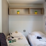 Chambre lits simples mobil-home Privilège 4 Chambres - Plamyre Loisirs* - Camping Charente Maritime